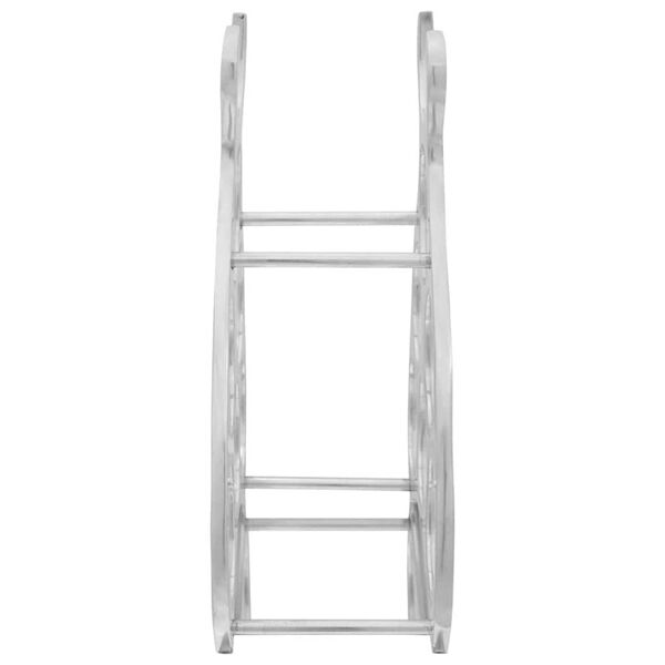 vidaXL Escorredor de Vinho Prateado 38 x 33 x 13 cm Alumínio