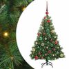 vidaXL &Aacute;rvore de Natal Artificial com 150 LEDs Verde 120 cm PE e PVC