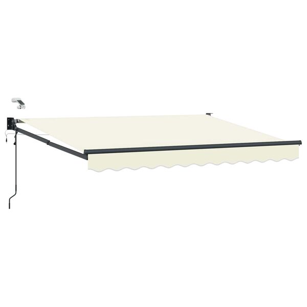 vidaXL Toldo Retr&aacute;til El&eacute;trico Creme 2,5 x 2 m