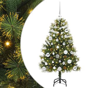 vidaXL &Aacute;rvore de Natal Artificial Articulada com Cones Verde 150 cm