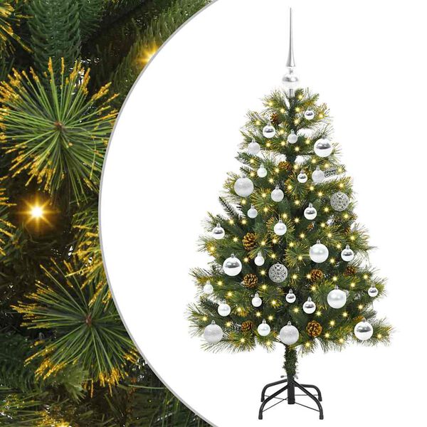 vidaXL &Aacute;rvore de Natal Artificial Articulada com Cones Verde 150 cm