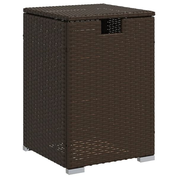 vidaXL Cobertura para botija de g&aacute;s 40x40x60 cm vime PE castanho