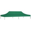 vidaXL Teto para tenda de festas 6x3 m 270 g/m² verde