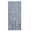 vidaXL Cortina anti-insetos 90x200 cm chenille azul e branco