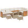 vidaXL Conjunto de Sof&aacute; de Jardim 11 unid. 7-N&uacute;mero de lugares