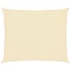vidaXL Para-sol estilo vela 160 g/m&sup2; 2,5x3 m PEAD cor creme