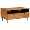 vidaXL Mesa de centro Marrom Claro 80 x 54 x 40 cm