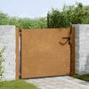 vidaXL Port&atilde;o de jardim 100x100 cm A&ccedil;o Corten