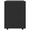 vidaXL M&oacute;vel com rodas 60x53x72 cm derivados de madeira preto