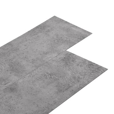 vidaXL Tábuas soalho não-autoadesivas PVC 4,46 m² 3mm castanho cimento