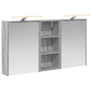 vidaXL Conjunto de Arm&aacute;rios para Banheiro 3 pcs 116 x 16 x 62,5 cm