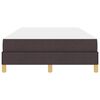 vidaXL Cama Box com colch&atilde;o Marrom Escuro 120 x 200 cm tecido
