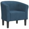 vidaXL Poltrona veludo azul-escuro