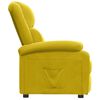 vidaXL Poltrona reclin&aacute;vel veludo amarelo