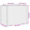 vidaXL Vaso/floreira de jardim 90x60x72 cm madeira de pinho maci&ccedil;a