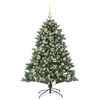 vidaXL &Aacute;rvore de Natal Artificial Verde 150 cm PVC, Pl&aacute;stico e A&ccedil;o