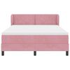 vidaXL Cama Box com colch&atilde;o com cabeceira Rosa 160 x 200 cm Veludo