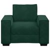 vidaXL Poltrona 100x78x84 cm veludo verde-escuro