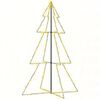 vidaXL &Aacute;rvore de Natal em cone 240 LEDs 118x180 cm interior e exterior