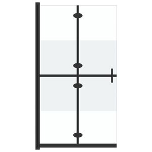 vidaXL Divis&oacute;ria chuveiro dobr&aacute;vel 70x190 cm meio vidro fosco ESG