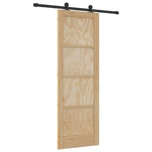 vidaXL Porta Deslizante ORKDAL Natural 73,5 x 211 cm