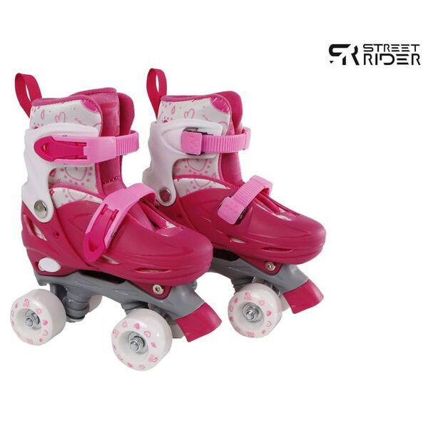 Street Rider Patins ajust&aacute;veis 31-34 rosa
