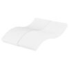 vidaXL Colch&atilde;o de espuma 120x210 cm dureza H2 H3 branco