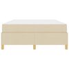 vidaXL Estrutura da Cama com colch&atilde;o Creme 160 x 200 cm tecido