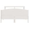 vidaXL Cama sem colch&atilde;o 140x200 cm madeira de pinho maci&ccedil;a branco