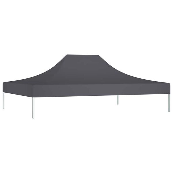 vidaXL Teto para tenda de festas 4,5x3 m 270 g/m² antracite