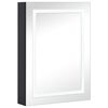 vidaXL Arm&aacute;rio espelhado para casa de banho com LED 50x13x70 cm