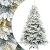 vidaXL &Aacute;rvore de Natal Artificial com 300 LEDs Branco 210 cm PE e PVC