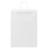 vidaXL Sacos de papel 250 unid com al&ccedil;as branco 32x17x44 cm
