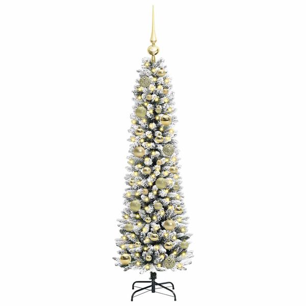 vidaXL &Aacute;rvore de Natal Artificial Branco 120 cm PVC, Metal e Pl&aacute;stico