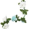 vidaXL Grinaldas de flores de Natal 6 pcs 240 cm azul e branco