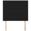 vidaXL Cabeceira Preta 90x5x118/128 cm Tecido