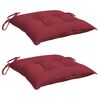 vidaXL Almofadões móveis de paletes 2 pcs tecido oxford vermelho-tinto