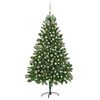 vidaXL &Aacute;rvore Natal artificial pr&eacute;-iluminada c/ bolas 210 cm verde