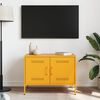 vidaXL M&oacute;vel de TV 68x39x50,5 cm a&ccedil;o amarelo mostarda