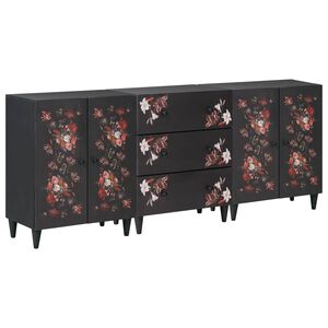 vidaXL Gabinetes de Armazenamento 3 unid. 180 x 33 x 75 cm Multicolor
