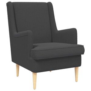 vidaXL poltrona Cinzento-Escuro Boucl&eacute;