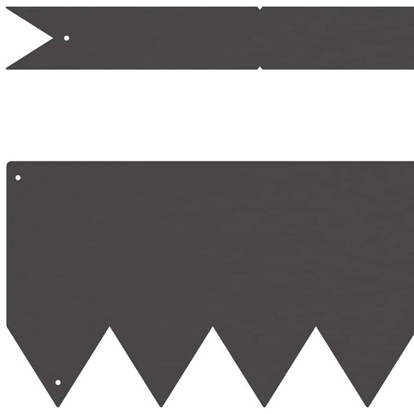 vidaXL Acabamento para Gramado 50 pcs Preto 100 x 0.05 x 20 cm