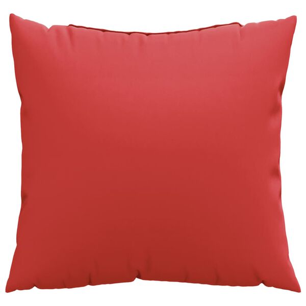vidaXL Almofadas de sof&aacute; 4 pcs 40x40 cm tecido vermelho