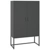 vidaXL Aparador alto 80x35x135 cm a&ccedil;o antracite