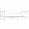 vidaXL Cama de dia com gavet&atilde;o sem colch&atilde;o 100x190 cm a&ccedil;o branco