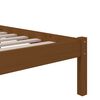 vidaXL Estrutura cama pequena solteiro 75x190 cm madeira castanho mel
