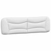 vidaXL Almofad&atilde;o de cabeceira Hvar 183 cm couro artificial branco