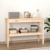 vidaXL Mesa consola 110x40x75 cm madeira de pinho maci&ccedil;a