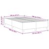 vidaXL Estrado de cama plataforma Cinzento-claro 120 x 190 cm