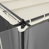 vidaXL Gazebo com paredes de malha 4x3 m a&ccedil;o creme